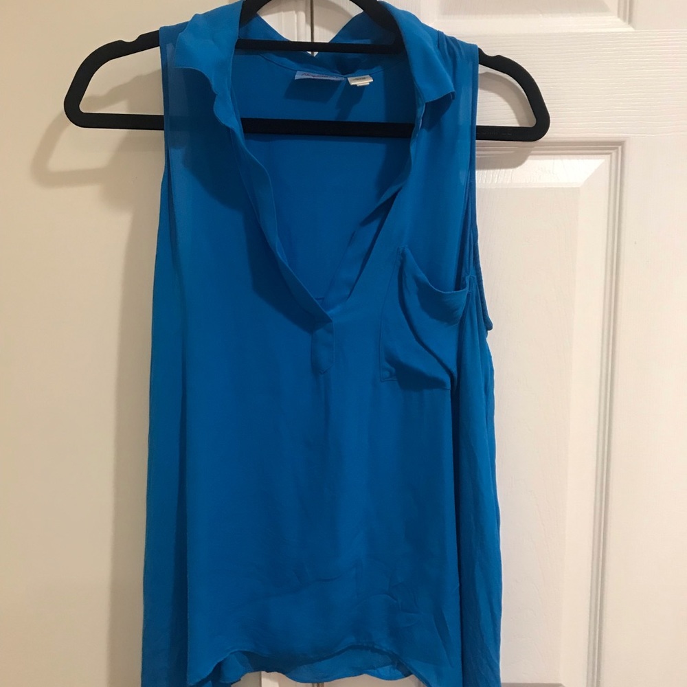 Blue summer work shirt